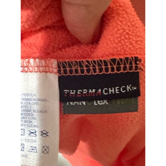 Lands' End Pull Over Fleece - Color Salmon - Size 10-12 - Thermacheck - Picture 3 of 5